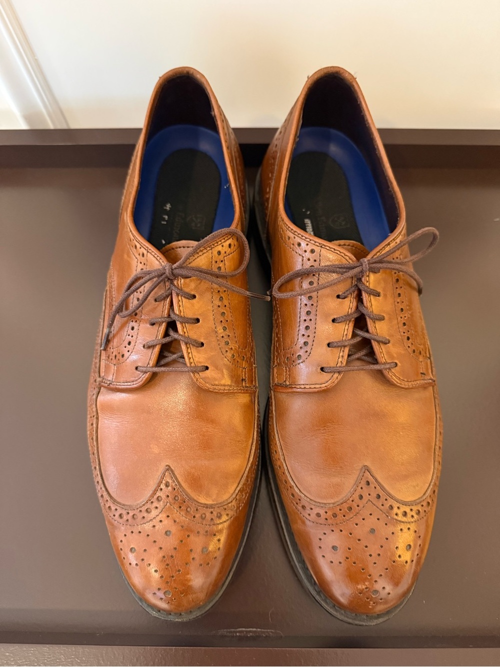 Allen Edmonds Road Warriors 3351 Brown Wingtip Brogue Shoes 11 D